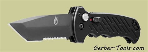 Gerber 06 Auto Knife Tanto Serrated Blade Model 30 000850