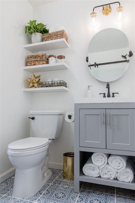 All bathroom shelves can be shipped to you at home. Floating Shelves above Toilet in Small Bathroom ...