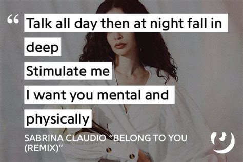 Sabrina Claudio Belong To You Remix Lyrics Lyric