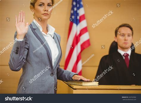 756 Courtroom Oath Images Stock Photos And Vectors Shutterstock