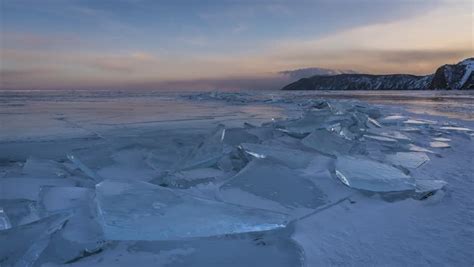 Sunset Over Lake Baikal Russia Image Free Stock Photo Public