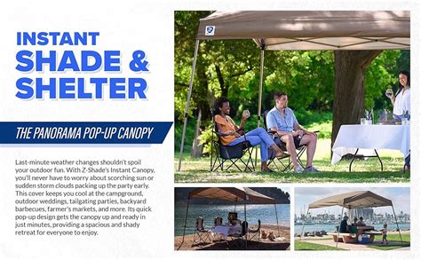 Z Shade 12 X 14 Foot Panorama Instant Pop Up Canopy Tent
