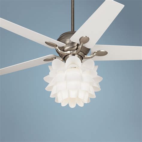 If you are looking for a ceiling fan for your bedroom, dry rated fans are the way to go! 52" Casa Optima White Flower Ceiling Fan #86646 32431 ...