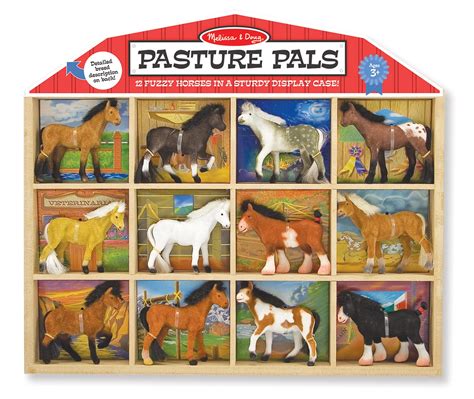 Melissa And Doug Pasture Pals 8 Collectible Horses With