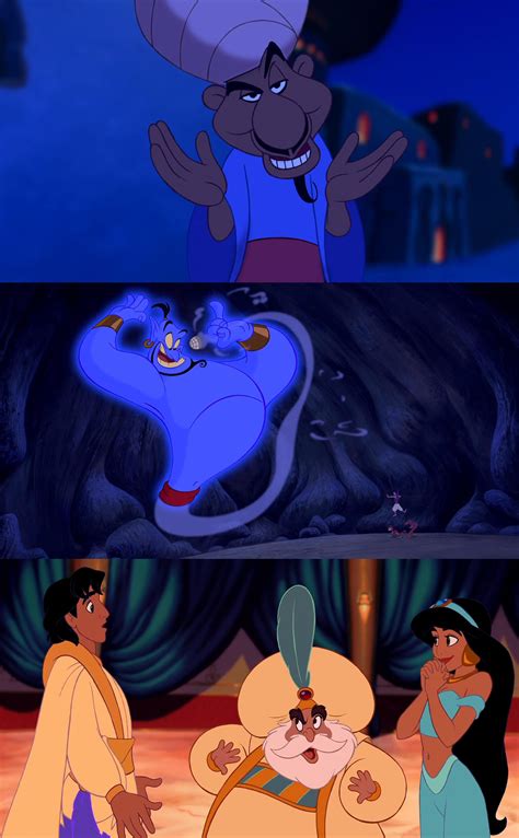 In Aladdin The Merchant At The Beginning And The Genie Only Have Four Fingers Everyone