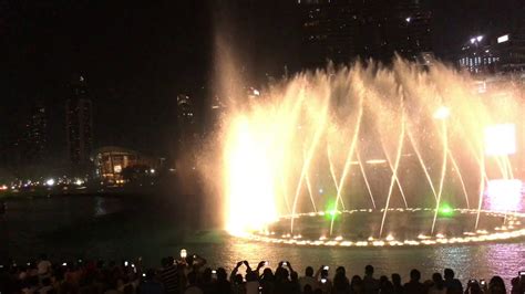 The World Greatest Dancing Fountains Dubai Mall Fountain Show At