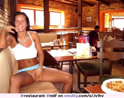 Milf Fingering Flashing Pussy Public Restaurant