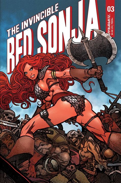 The Invincible Red Sonja Premium Moritat Cover Fresh Comics