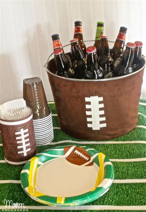 Football Party Decor Diy Football Drink Tub