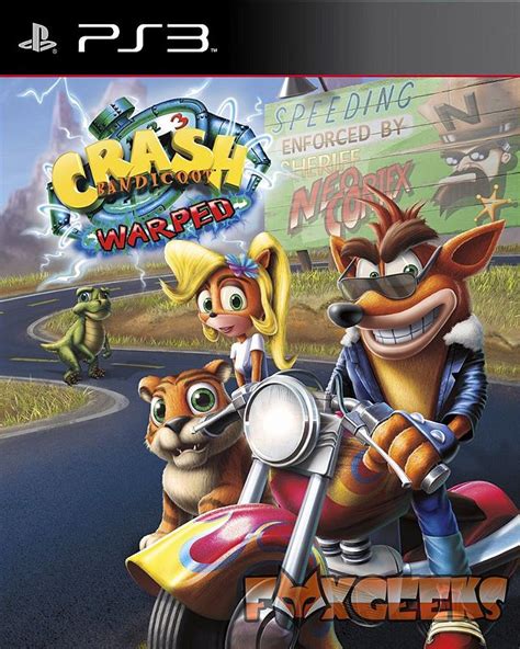 Crash Bandicoot 3 Warped Clássico Psone Ps3 Fox Geeks