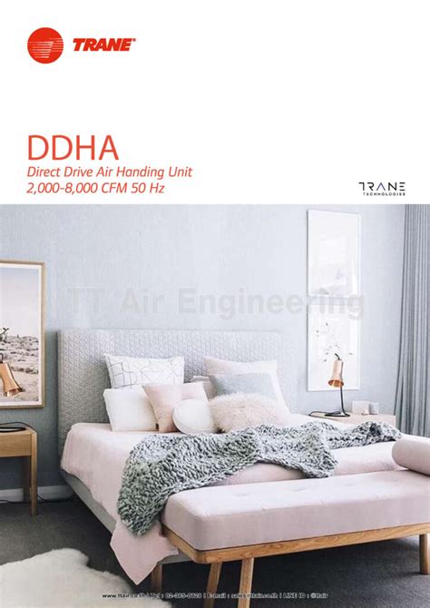แอร์เชิงพาณิชย์ Trane Air Handling Unit Ddha Single Skin Ahu Tt Air