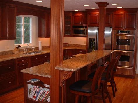 Kitchen island with stovetop and seating. island with cook top and breakfast bar | we then installed ...