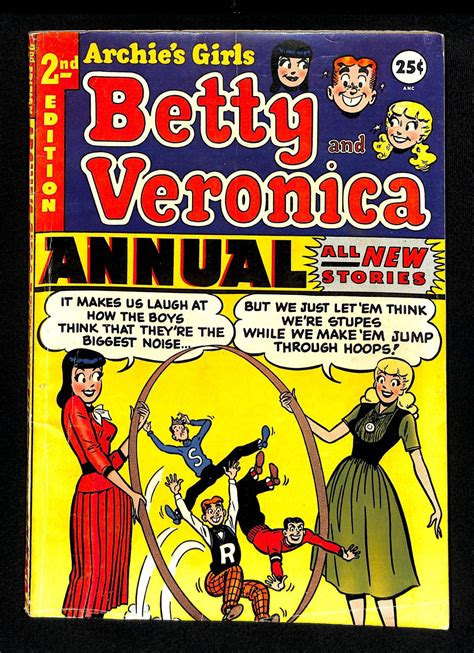 Archies Girls Betty And Veronica Annual 2 Comic Books Golden Age