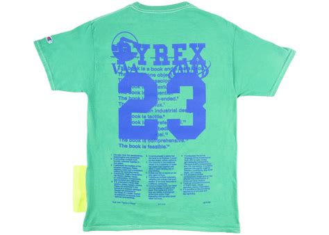 Virgil Abloh Ica Pyrex 23 T Shirt Green Mens Fw21 Us