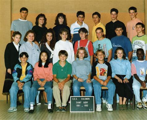 Photo De Classe 31 De 1991 Collège Copains Davant