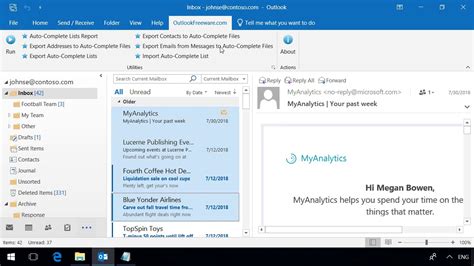 Export Email Addresses From Outlook Messages To Auto Complete Files