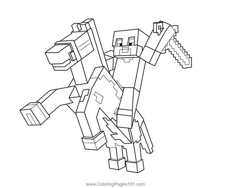 Minecraft Blocks Coloring Pages