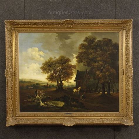 Antiques Atlas Dutch Signed Landscape Painting From 19th Century