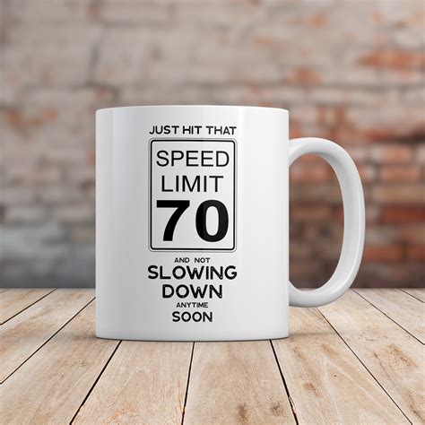 70th birthday t ideas speed limit sign 70 makes a funny gag etsy