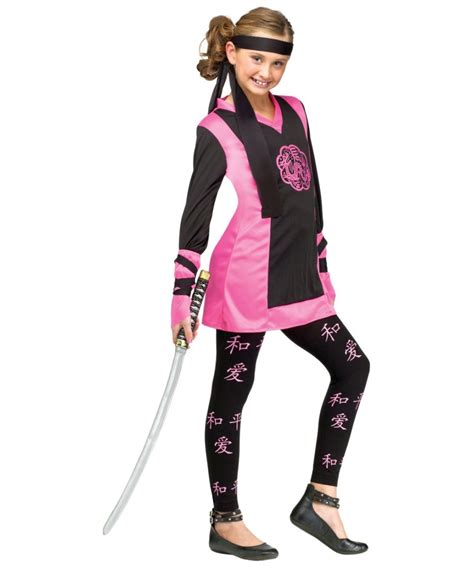 Dragon Oriental Ninja Kids Costume Girl Halloween Costumes