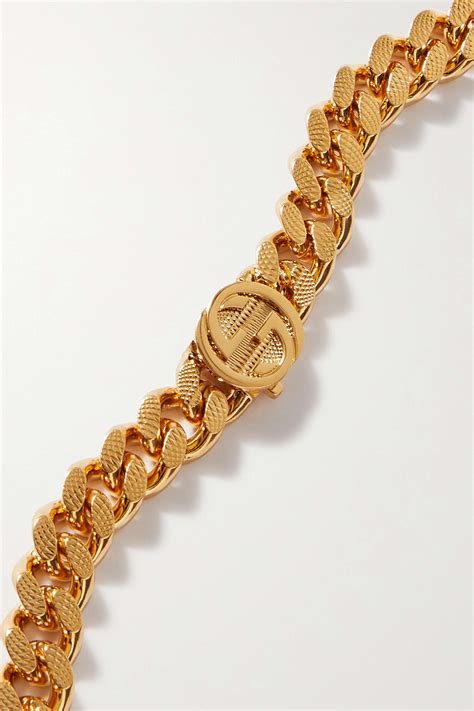 Gucci Gold Tone Necklace Net A Porter