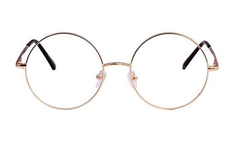 Agstum Retro Round Metal Non Prescription Eyeglasses Frame With Spring