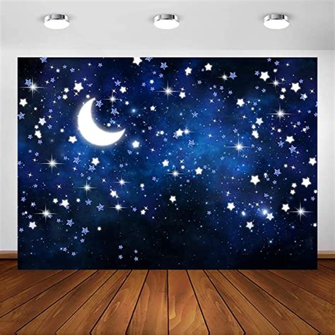 Amazon Com Avezano Starry Night Backdrop Galaxy Night Sky Photography Background For Birthday