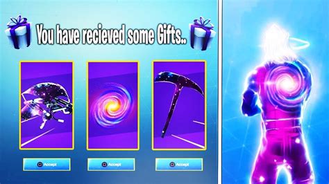 The New Free Galaxy Skin Bundle Free Back Bling Glider And Pickaxe