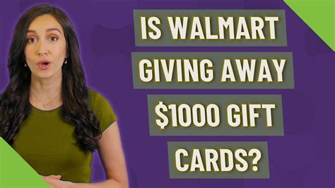 Is Walmart Giving Away Gift Cards Youtube