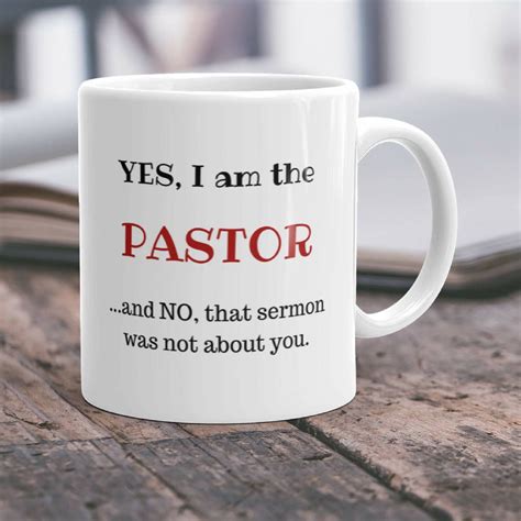 Funny Pastor Gift Idea Mug Appreciation Thank You Coffee Cup Etsy