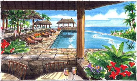 Using Sketches To Design A Costa Rican Resort Jim Leggitt Drawing