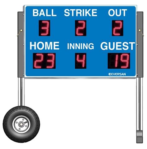 Portable Scoreboards Light Weight Easy To Use Wheel Carts And More