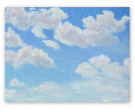 Original Painting Sky And Clouds Oil Painting