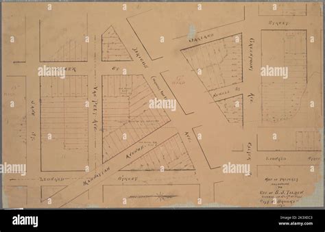 Map Of Property Belonging To Est Of Sj Tilden Situate In 15 And 17th