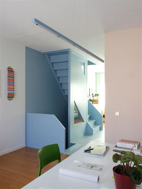 Lagado Architects Creates Colourful Live Work Spaces Inside Dutch Home