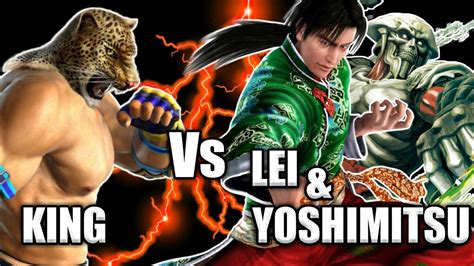 Tekken 3 King Vs Yoshimitsu And Lei Best Fight किंग Vs योशिमित्सु और