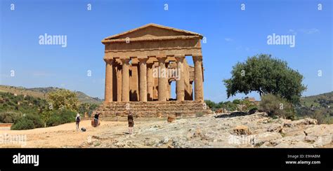Temple Of Concordia Agrigento Province Of Agrigento Sicily Italy