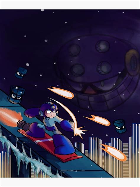 Megaman Game Art Poster For Sale By Aureliedellj Redbubble