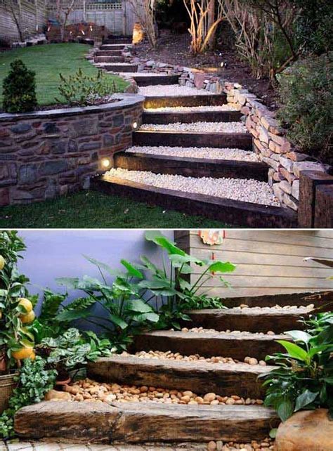 23 Lovely Diy Garden Pathway Steps On A Slope Onechitecture