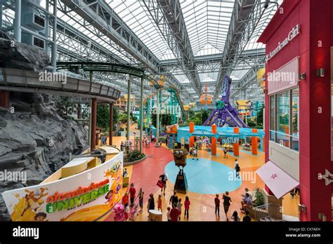 View Over Nickelodeon Universe Indoor Amusement Park In The Mall Of
