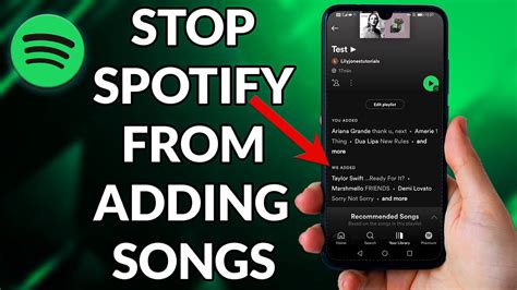 How To Stop Spotify From Adding Songs To Your Playlist Youtube