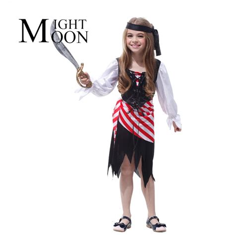 Moonight Halloween Children Child Dress Up Pirates Costume Role