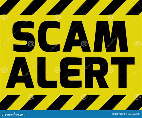 Tax Scam Yellow Warning Sign Stock Photography