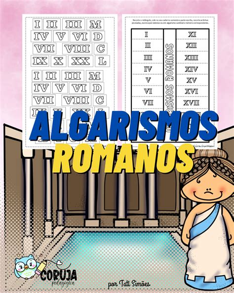 Atividade interativa algarismos romanos Coruja Pedagógica