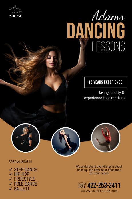 Dancing Lessons Flyer Template Postermywall