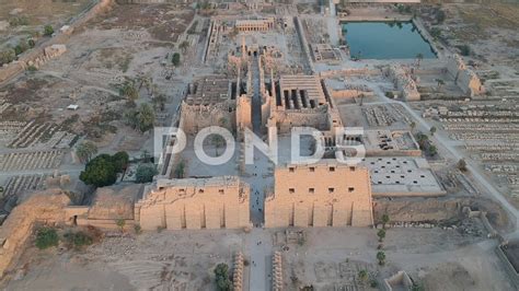 Drone Footage Of Karnak Temple In Luxor Egypt Stock Footage Ad
