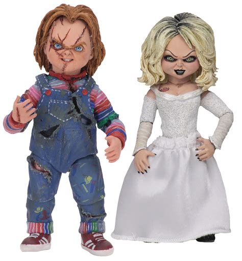 Jun188557 Bride Of Chucky Ultimate Chucky And Tiffany 7in Scale Af 2pk