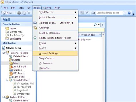 Setting Email Di Outlook 2007