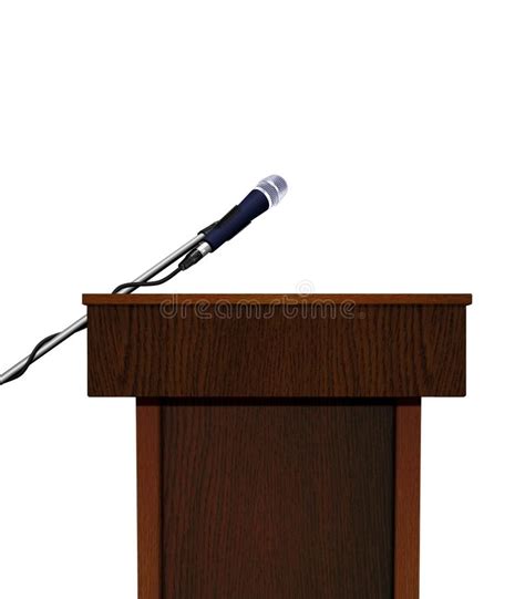 Seminar Speech Podium And Microphone Stock Illustration Image 31039021