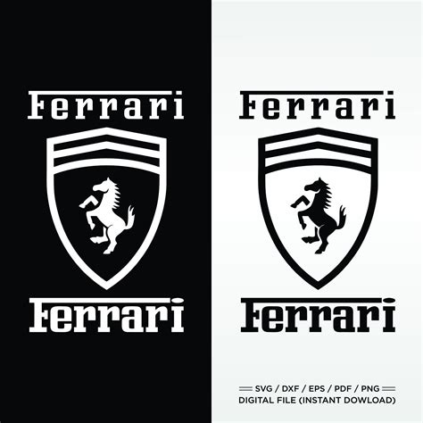 Ferrari Clip Art Logo Svg Png Etsy